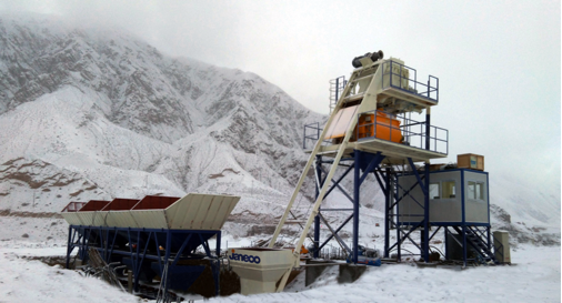 Модульный бетонный завод SjHZS050H