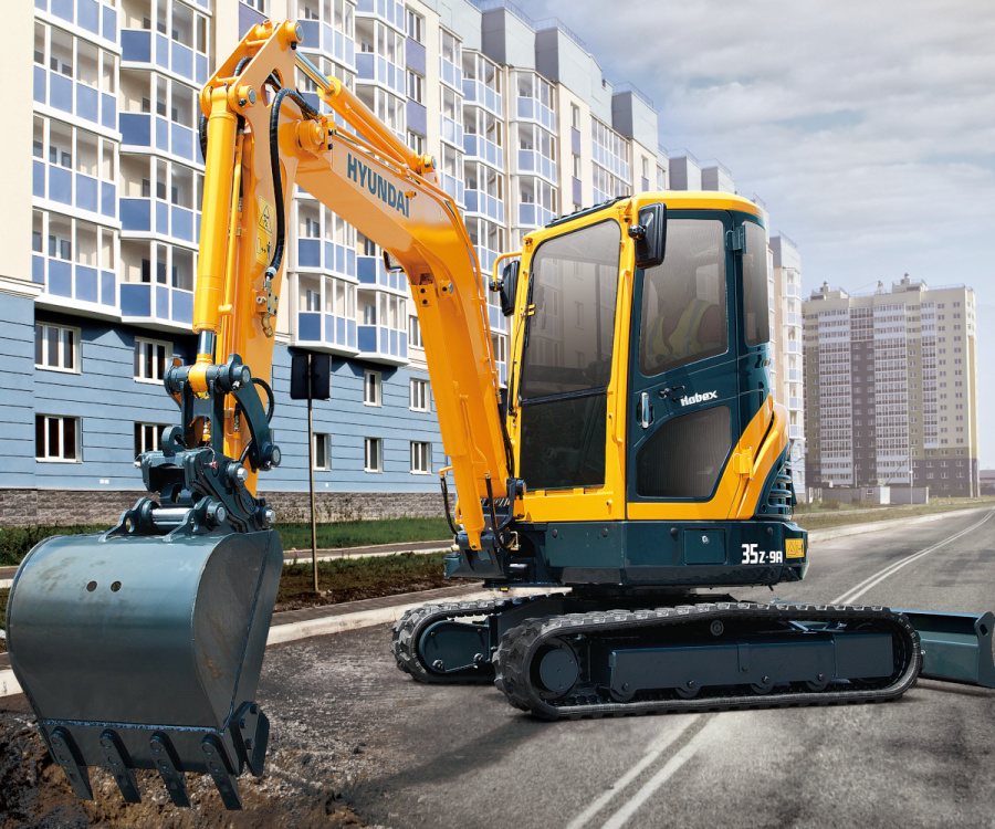 Гусеничный экскаватор Hyundai R35Z-9A Hyundai